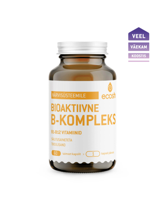 Bioaktiivne B-kompleks vitamiinid 60 kapslit