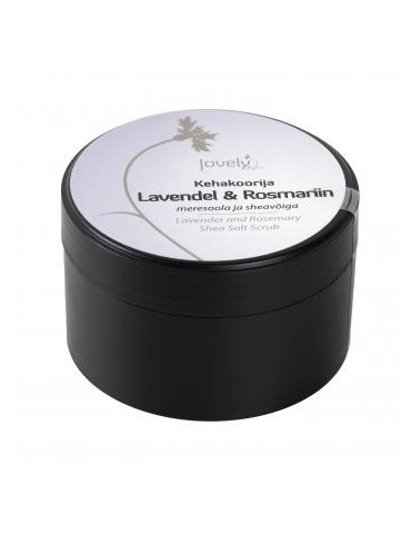Jovely Lavender & Rosemary Body Scrub with Sea Salt and Shea Butter 400g