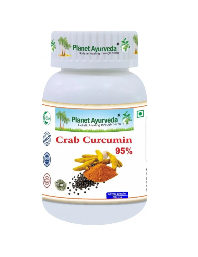 Crab Curcumin 95% põletikuvastane ja antioksüdantne toime - 500 mg, 60 kapslit