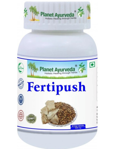Planet Ayurveda Fertipush - Fertility Support - 500 mg 60 capsules