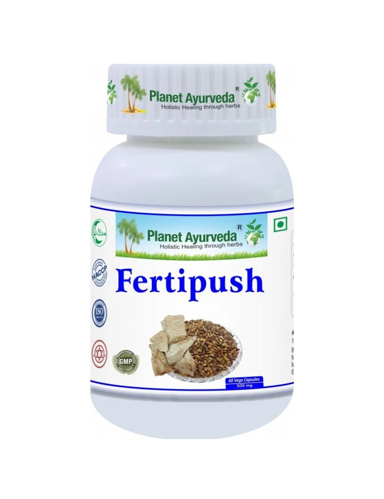 Planet Ayurveda Fertipush - Fertility Support - 500 mg 60 capsules