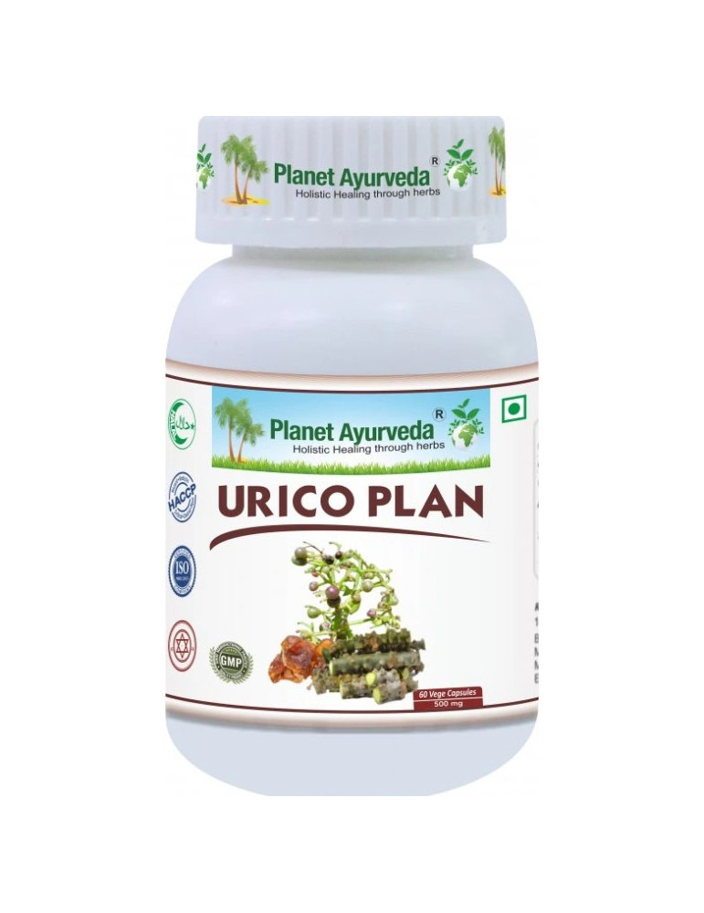 Planet Ayurveda Urico Plan - Urinary tract health - 500 mg, 60 capsules
