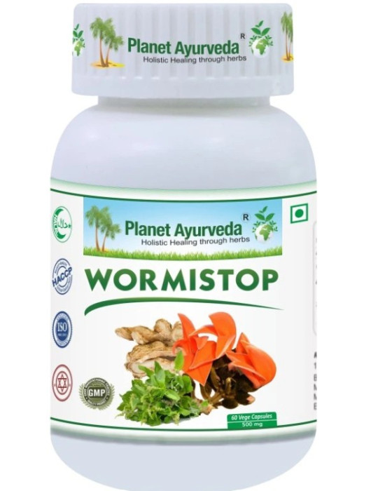 Planet Ayurveda  Wormistop, sooleparasiitide detoks, 500mg, 60 kapslit