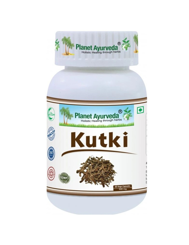 Planet Ayurveda  Kutki - maksa puhastamine ja toetamine - 500mg, 60 kapslit