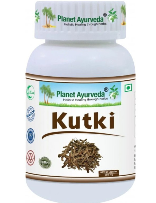 Planet Ayurveda  Kutki - maksa puhastamine ja toetamine - 500mg, 60 kapslit