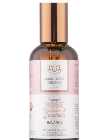 Himalayas Dreams BODY AND FACE OIL ROSE - balancing 100ml