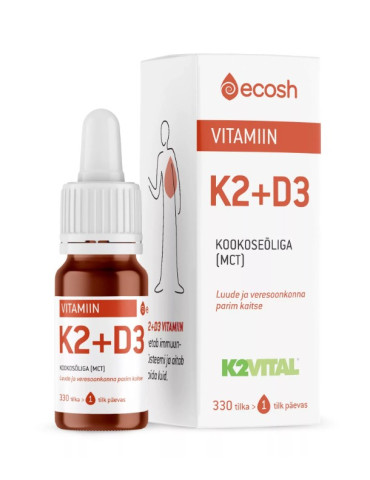 Vitamiin K2+D3 tilgad 10ml