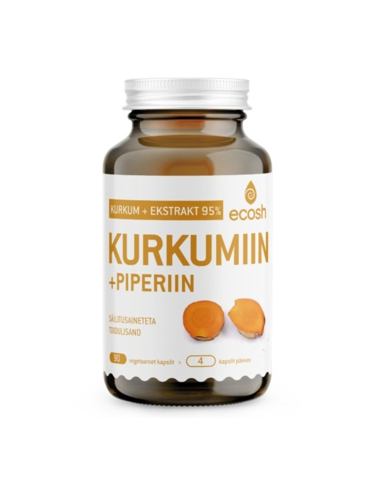 Kurkumiin + piperiin 90 kapslit