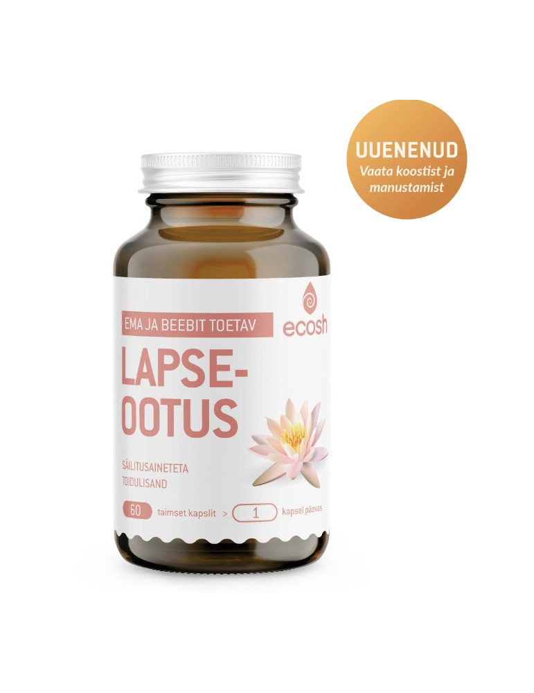 Ecosh  LAPSEOOTUS – vitamiinid emale  60 taimset kapslit