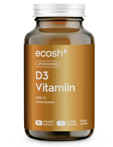 Ecosh LIPOSOOMNE D3-VITAMIIN 4000 IU 90 kapslit