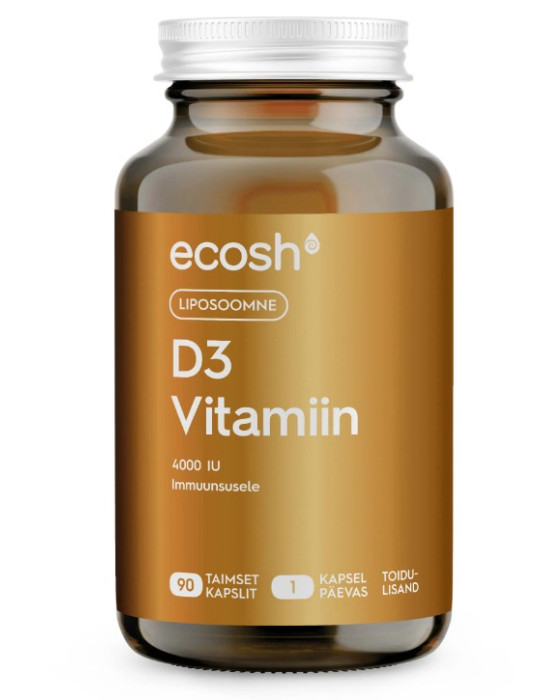Ecosh LIPOSOOMNE D3-VITAMIIN 4000 IU 90 kapslit