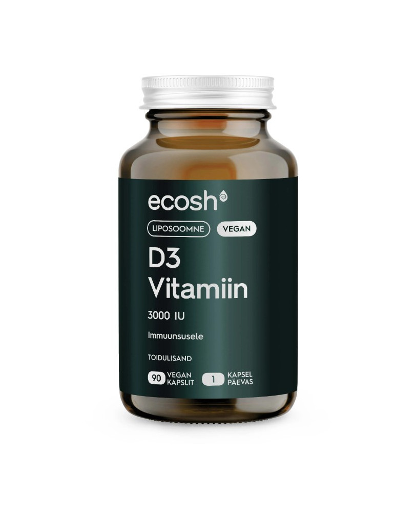 Ecosh LIPOSOMATIC VEGAN D3-VITAMINE 3000IU 90 CAPSULES