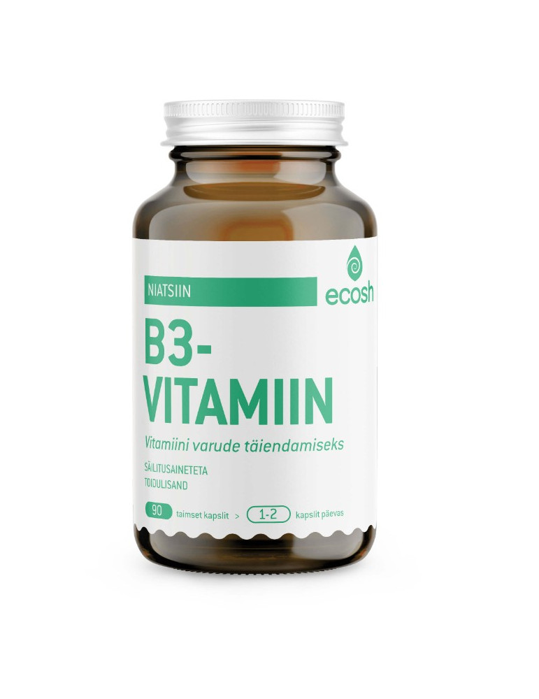 Ecosh B3-VITAMIIN – niatsiin  90 kapslit