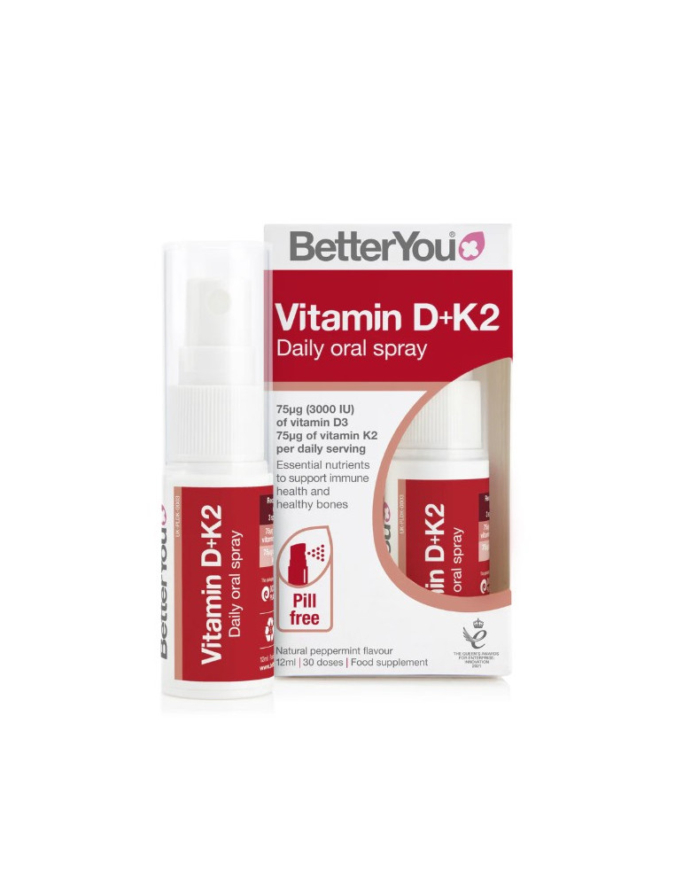 Better You D+K2 Vitamin oral spray, 12ml
