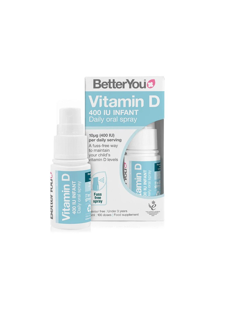 Better You Vitamin D 400IU Oral Spray for Infants, 15ml