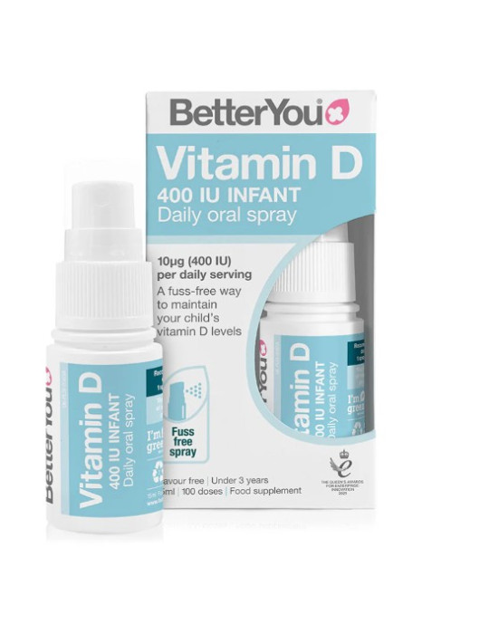 Better You D-vitamiin 400IU suukaudne pihusti imikutele, 15ml