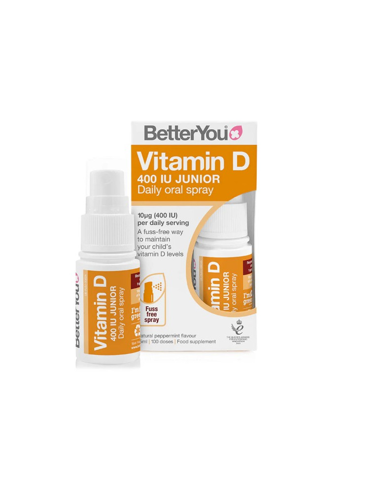 Better You D-vitamiin 400IU suukaudne pihusti lastele, 15ml