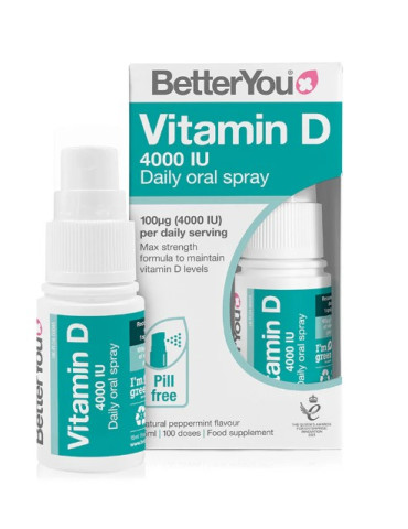 Better You Vitamin D 4000IU oral spray, 15ml