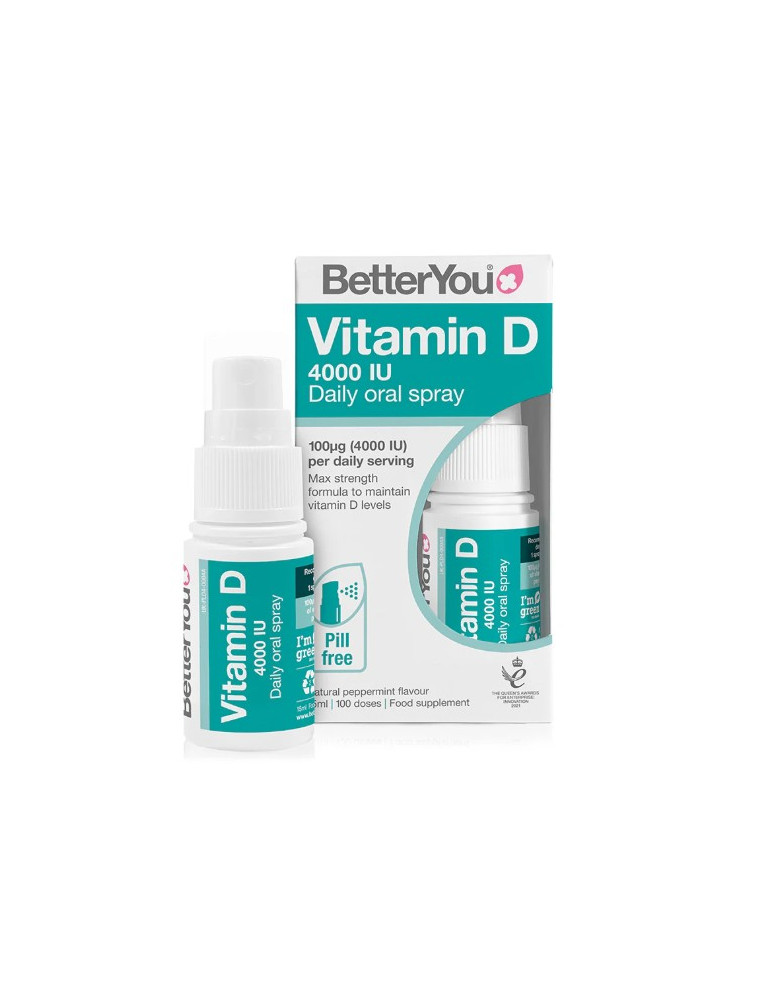 Better You D-vitamiin 4000IU suukaudne pihusti, 15ml