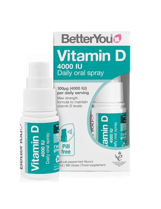 Better You D-vitamiin 4000IU suukaudne pihusti, 15ml