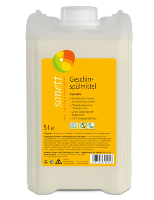 Sonett dishwashing detergent with calendula 5l