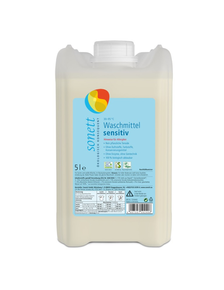 Sonett Odorless liquid laundry detergent Neutral 5L