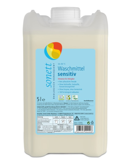 Sonett Odorless liquid laundry detergent Neutral 5L