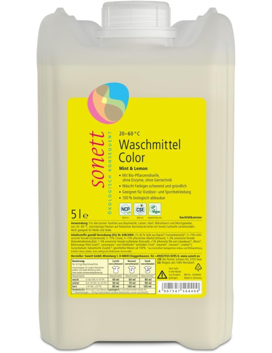 Sonett Liquid detergent COLOR 5l