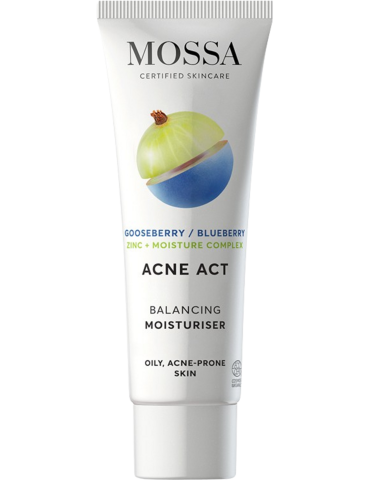 MOSSA Acne Act aknevastane  tasakaalustav ja niisutav kreem, 50 ml