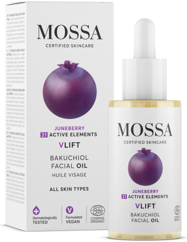 Mossa VLIFT Bakuchiol face oil COSMOS 30 ml 2