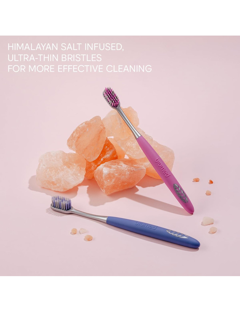 Biomed toothbrush with Himalayan salt Soft (blue)