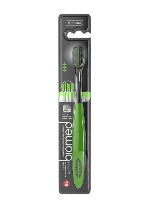Biomed Charcoal Toothbrush, Medium