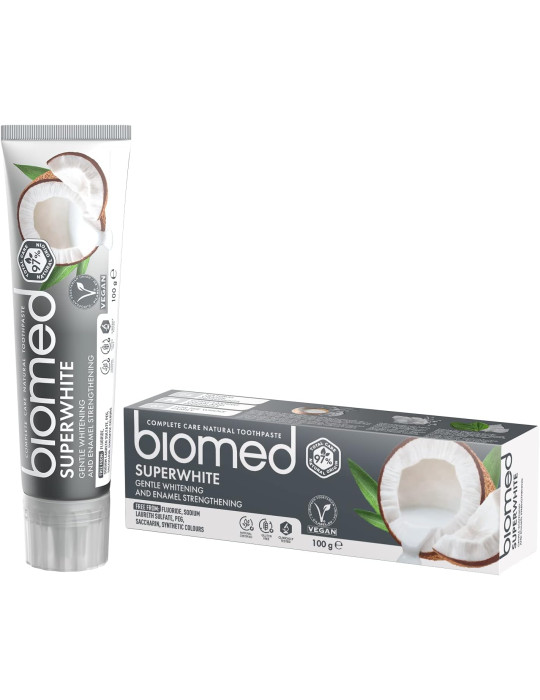 BIOMED Biomed Super White fluoride-free coconut oil toothpaste 100g