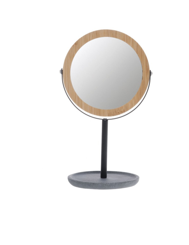Casuelle Deluxe meigipeegel bambusest puidust raamiga
