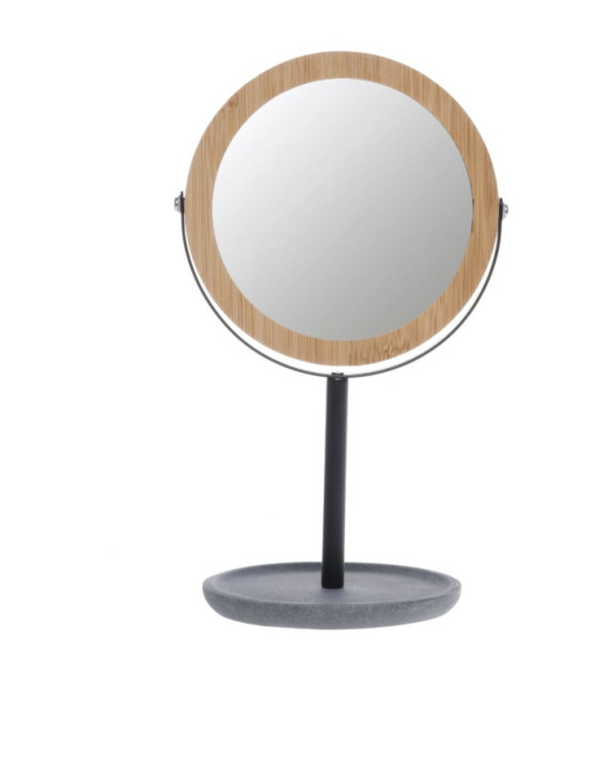 Casuelle Deluxe meigipeegel bambusest puidust raamiga