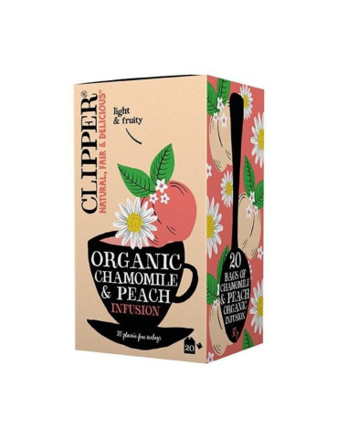 Clipper kummeli ja virsiku tee, 20 tk