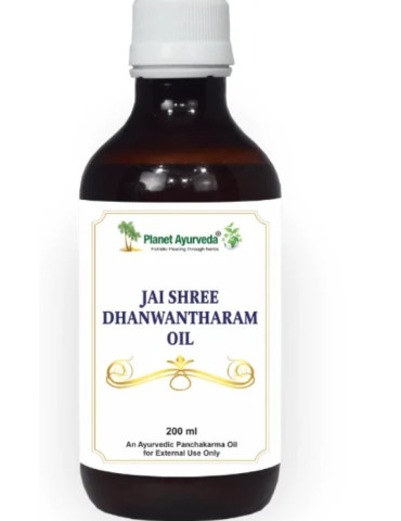 Planet Ayurveda  Jai Shree Dhanwantharam Tailam – artriit, neuralgia, väsimus, 200 ml