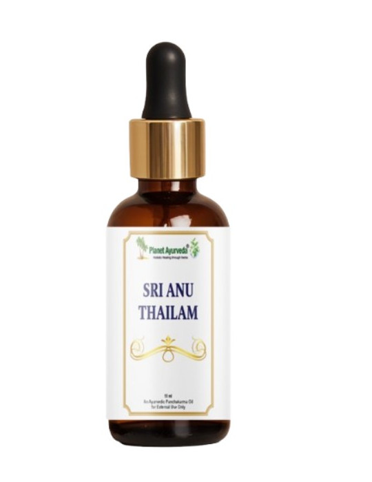 Planet Ayurveda Sri Anu Thailam - ninaõli siinuste ja allergiate korral - 10 ml