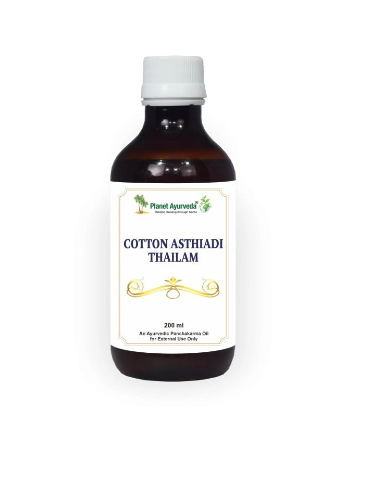 Planet Ayurveda  Cotton Asthiadi Thailam - tugevdav õli luustruktuuri taastamiseks - 200 ml