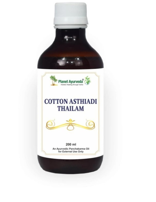 Planet Ayurveda  Cotton Asthiadi Thailam - tugevdav õli luustruktuuri taastamiseks - 200 ml