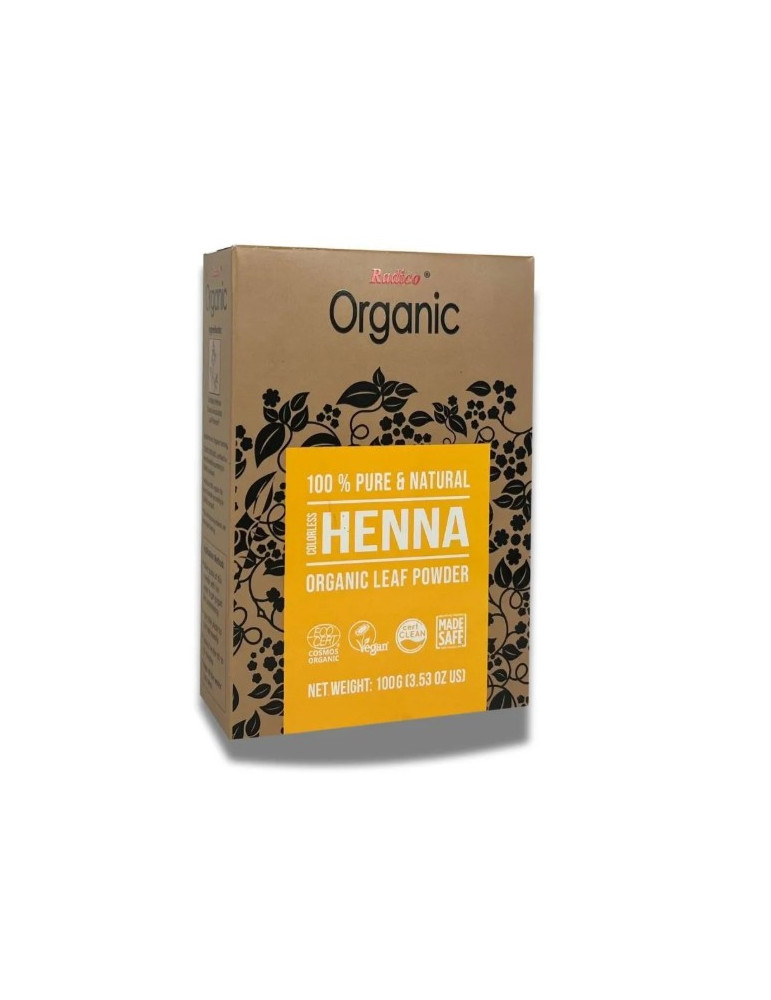 Radico orgaaniline cassialehepulber (värvitu henna) 100g