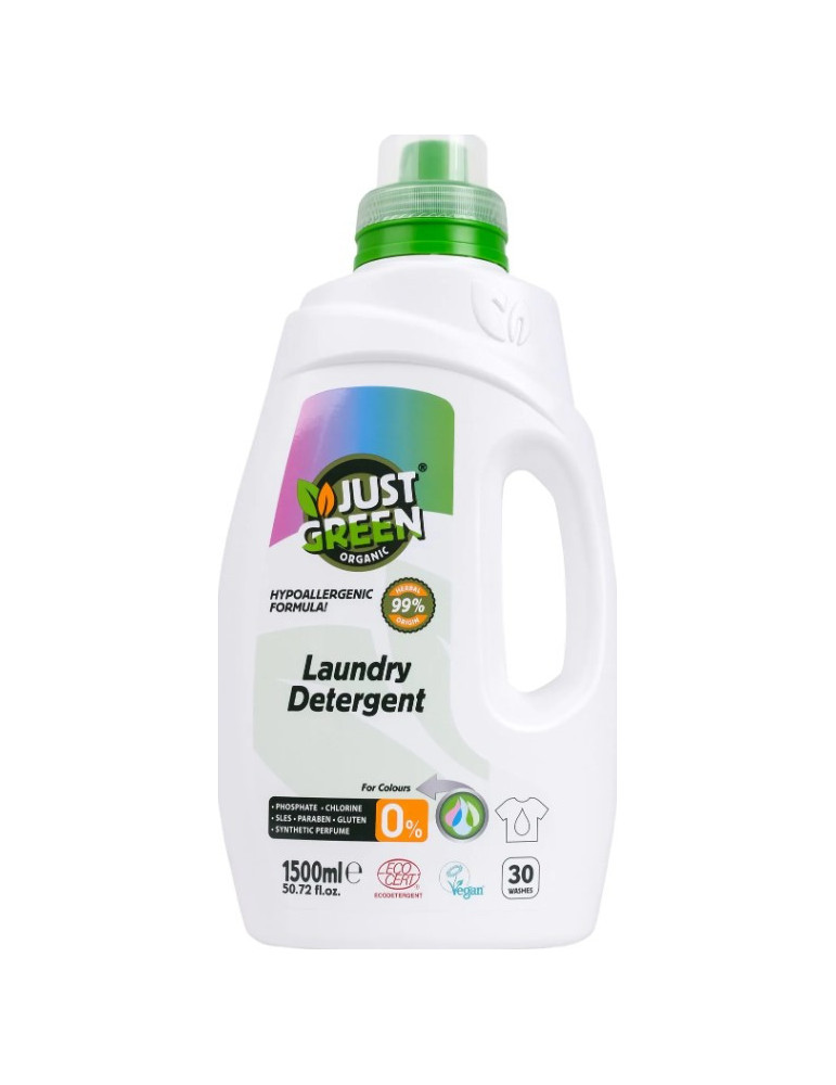 Just Green Organic pesugeel värvilisele pesule 1500 ml