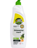 Just Green Organic käsinõudepesuvahend eukalüpti- ja laimiõliga 750 ml