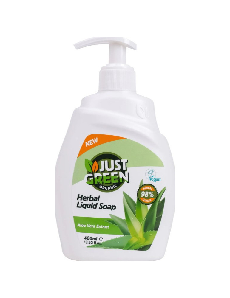 Just Green Organic vedelseep Aloe Vera 400 ml