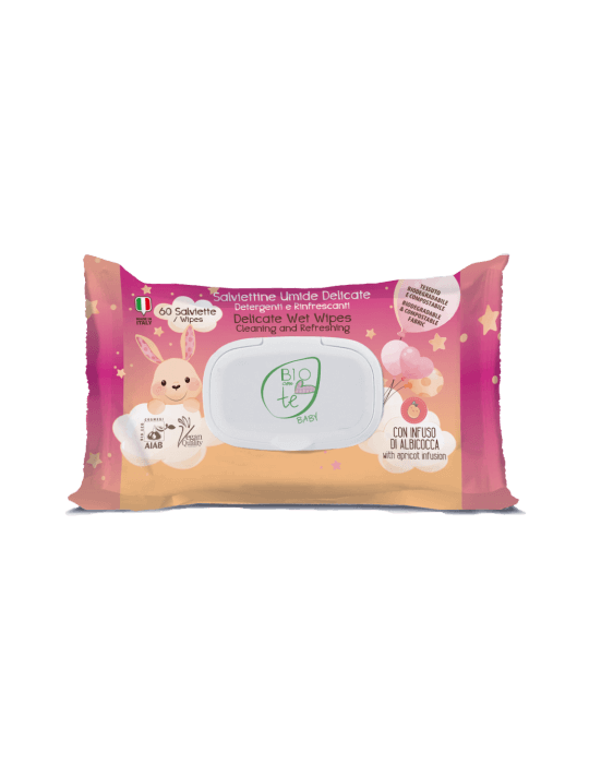 BIOCONTÈ Puhastuslapid beebidele, aaloega, 60tk