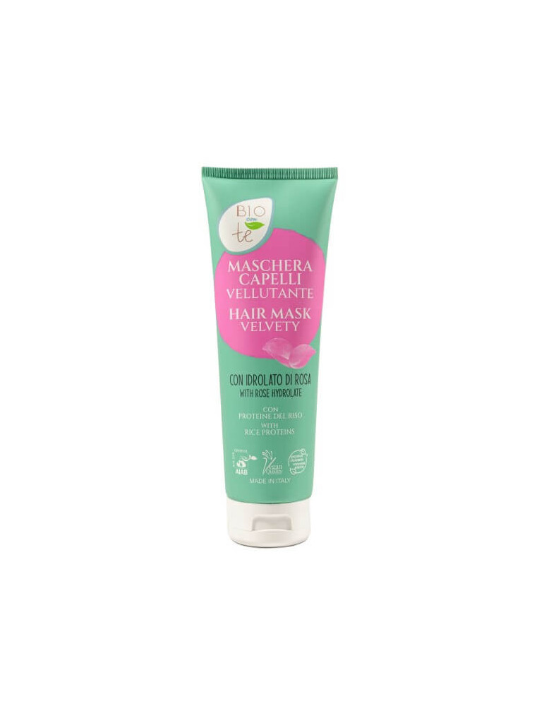 BIOCONTÈ Hair mask with rice proteins and rose, 250ml