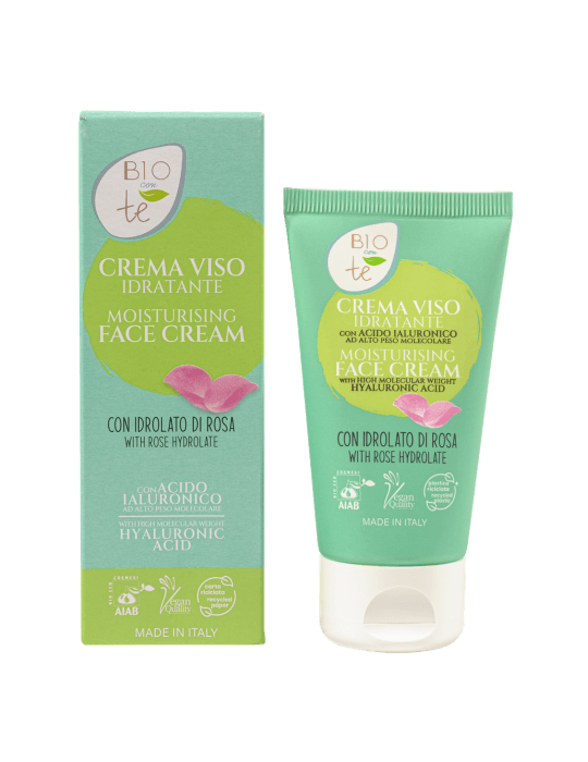 BIOCONTÈ Näokreem hüaluroonhappe ja roosiga, niisutav, 50ml