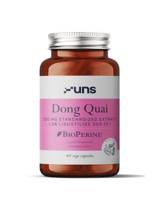 Uns Dong Quai ekstrakt (500mg)+ bioperiin, 60 kapslit. Toidulisand
