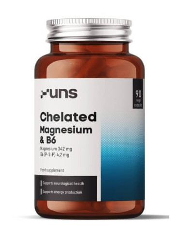 Uns Magnesium bisglycinate + vitamin B6, 90 capsules