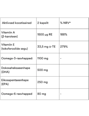 Omega 3 Algae A+E®, 60 tk 2